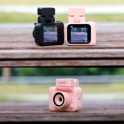 Y4000 Mini HD Camera - 1080P Portable Video Recorder with LCD Screen, Flash Light, Battery Dock & Retro Kids Digital Camera