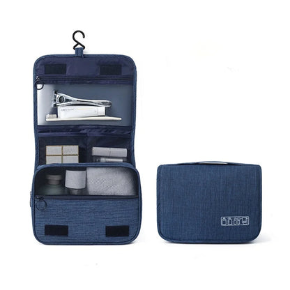 Portable Toiletry Washbag with Hanging Hook | Waterproof Cosmetic Storage Bag for Travel, Men & Women