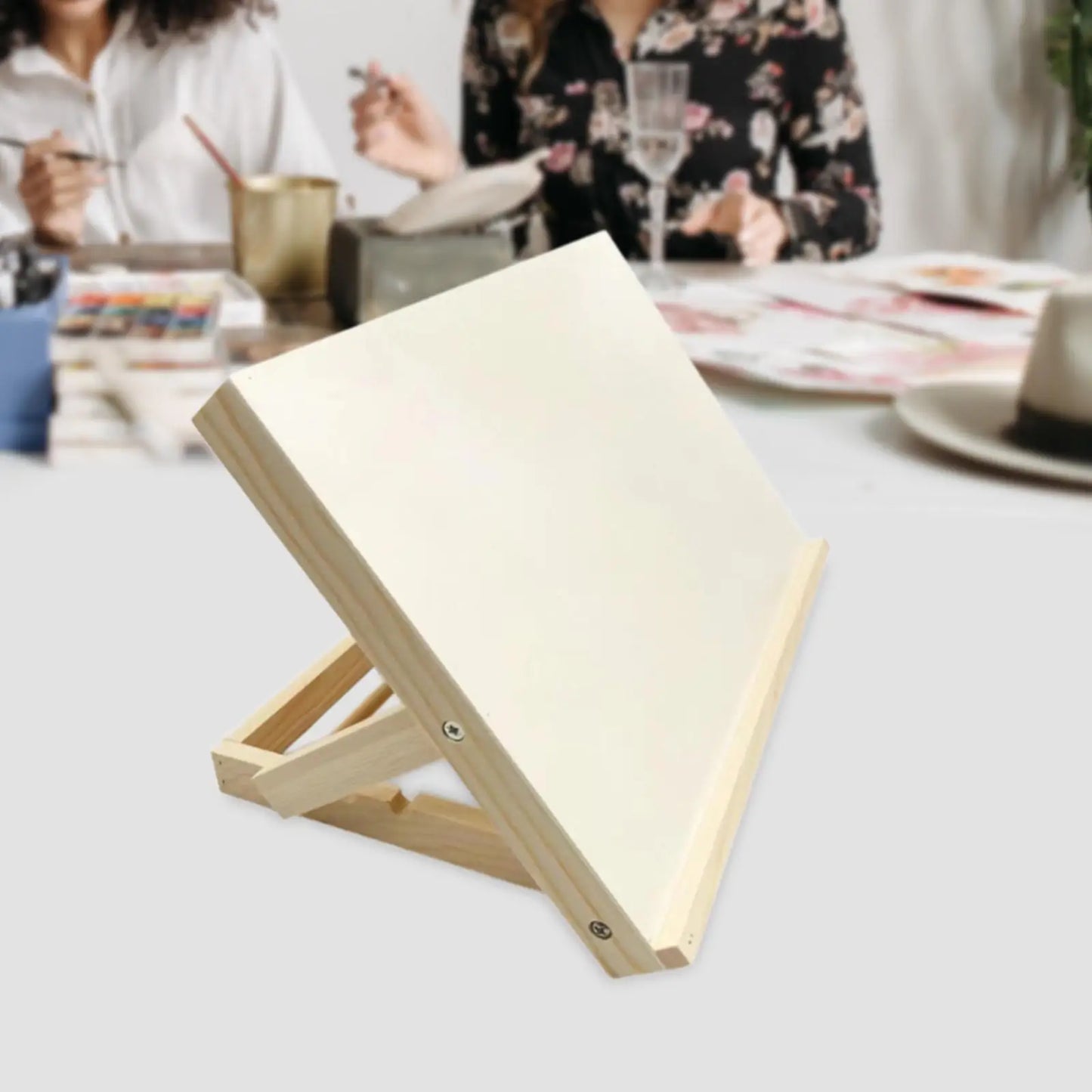 Foldable Lightweight Wooden Tabletop Easel – Adjustable Drawing Stand for Painters, Art Students & Artists