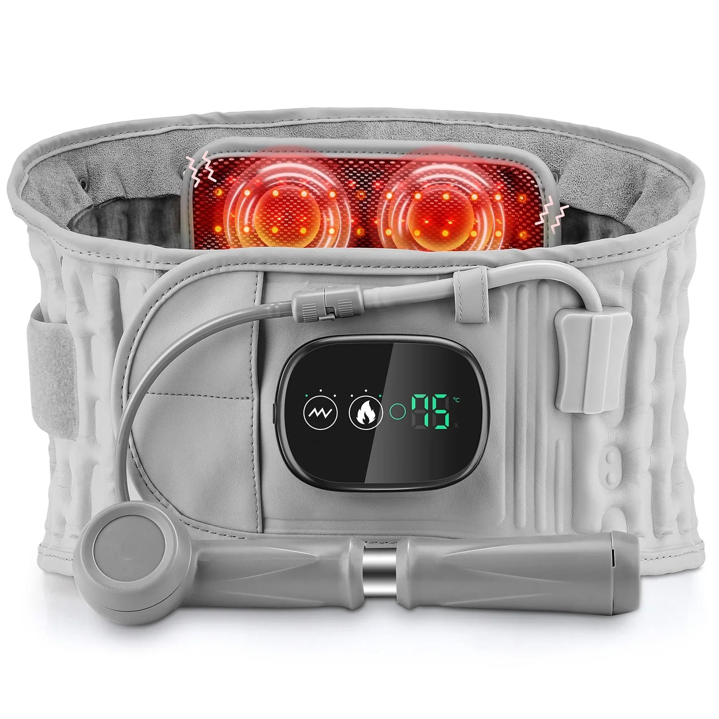 Heating Waist Massager Belt — Vibration & Inflatable Back Pad for Relaxation and Pain Relief