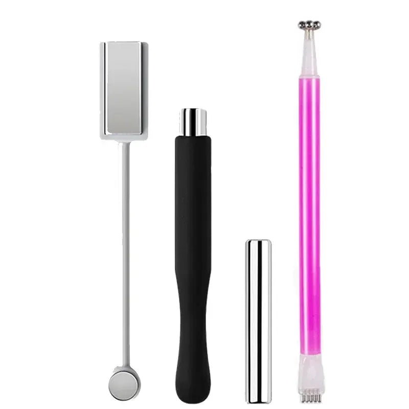 4PCS Magnetic Nail Art Tools - Stone Pattern Gel Magnet Sticks for Nail Enhancement