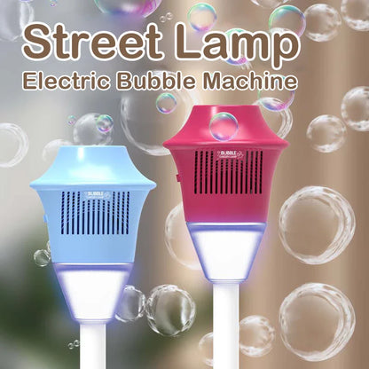 Street Light Bubble Machine – Fully Automatic Light-Up Bubble Maker for Birthday, Wedding & Outdoor Parties