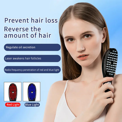 Electric Spray Massage Comb – LED Vibration Hair Growth Massager with Anti-Hair Loss Scalp Atomizer
