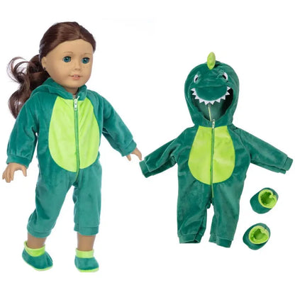Animal Pajamas for 18-inch Dolls – Clothes & Accessories for American Girl & Our Generation Dolls