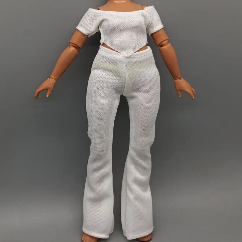 Handmade Doll Dresses & Shoes – Outfit for 28cm High School Dolls with Big Eyes & Long Eyelashes, Perfect Birthday Gift