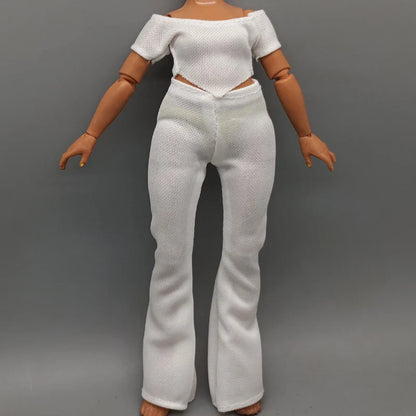Handmade Doll Dresses & Shoes – Outfit for 28cm High School Dolls with Big Eyes & Long Eyelashes, Perfect Birthday Gift