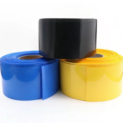 2M/5M/10M PVC Heat Shrink Tube for 18650 Lithium Battery Packs – Insulated Wire Cable Sleeve Protection Wrap