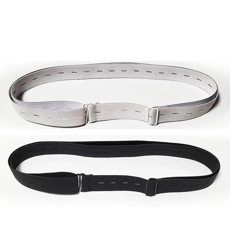 2.5cm/1inch Shirt Stay Belt for Women & Men | Adjustable Elastic Non-Slip Shirt Holder Strap | Keep Shirt Tucked In