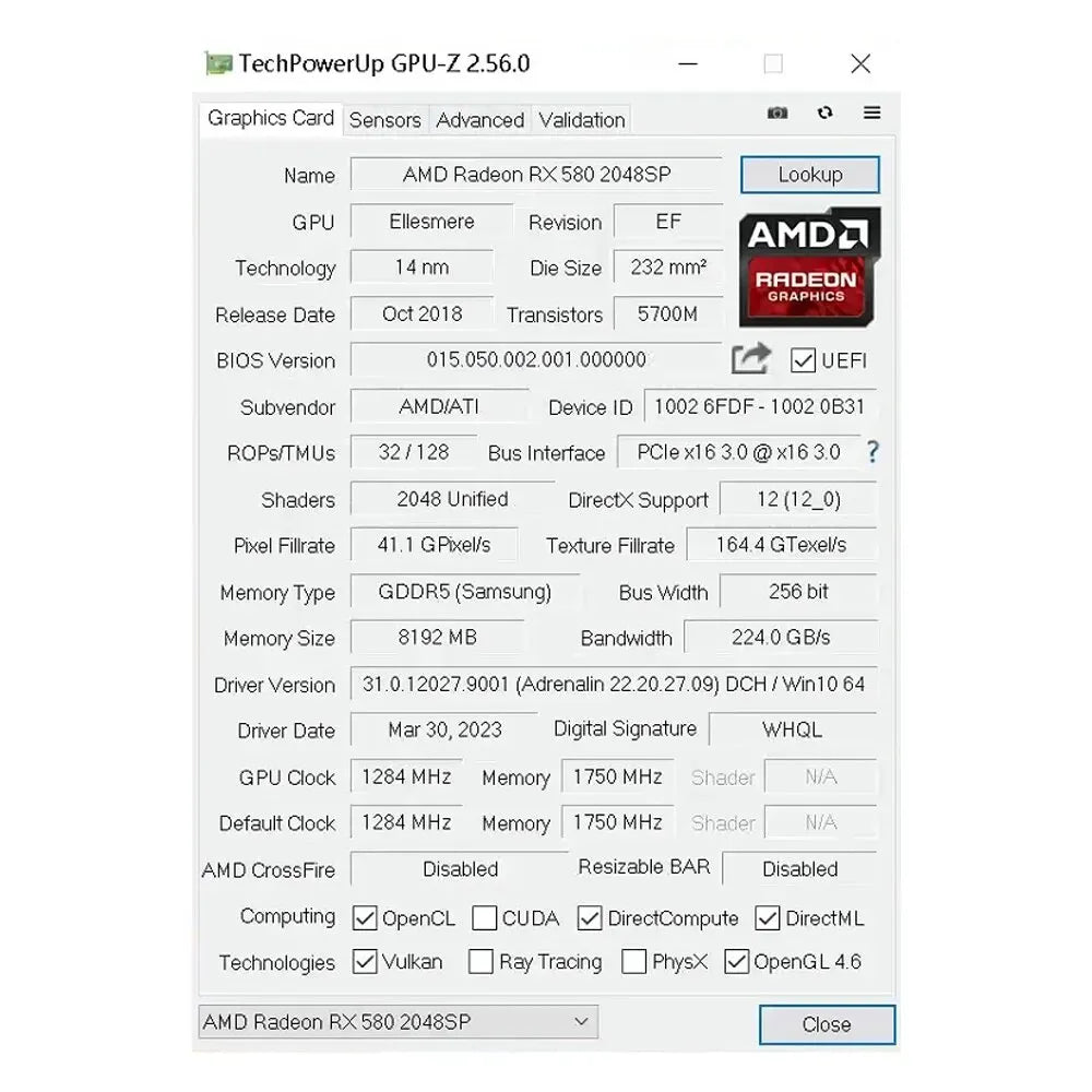 SOYO Radeon RX580 8GB GDDR5 Graphics Card – PCIe 3.0x16 GPU for Desktop Gaming, PC Components