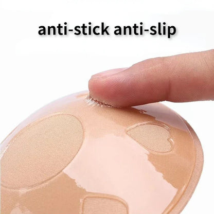 Women's Silicone Breast Lifting Stickers: Push-Up Invisible Chest Strapless Rabbit Lift Tape - Nipple Cover Bra Pads for Lift and Support