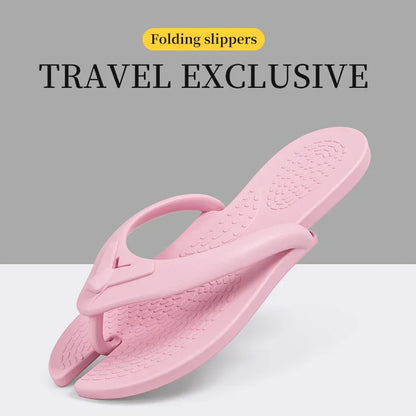Lightweight Foldable Travel Slippers for Men & Women – Portable Disposable Shower Shoes for Business Trips & Travel Comfort