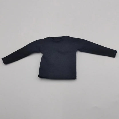 1/6 Scale Black T-Shirt for 12" (30cm) Action Figures — Male & Female DIY Model Accessories