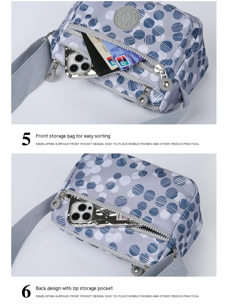 Women’s Nylon Oblique Crossbody Bag – Fashionable Shoulder & Mother Bag
