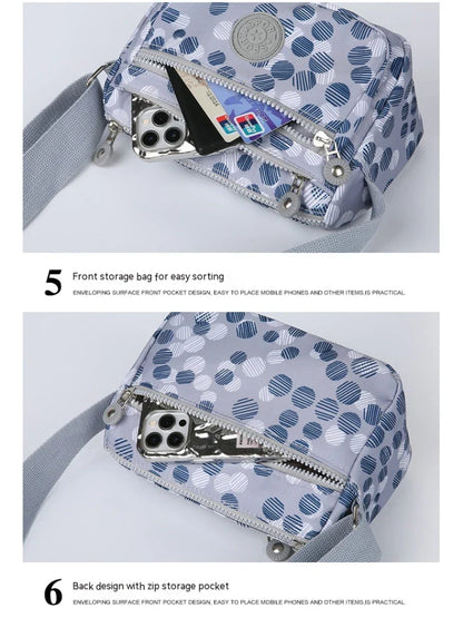 Women’s Nylon Oblique Crossbody Bag – Fashionable Shoulder & Mother Bag
