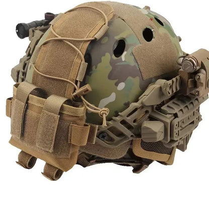 Tactical Helmet Battery Pouch Counterweight Storage Bag with Hook Loop for Fast Helmet