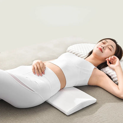 Memory Foam Lumbar Pillow for Pregnant Women — Orthopedic Triangle Waist & Back Support Cushion with Slow-Rebound Comfort and Pain Relief
