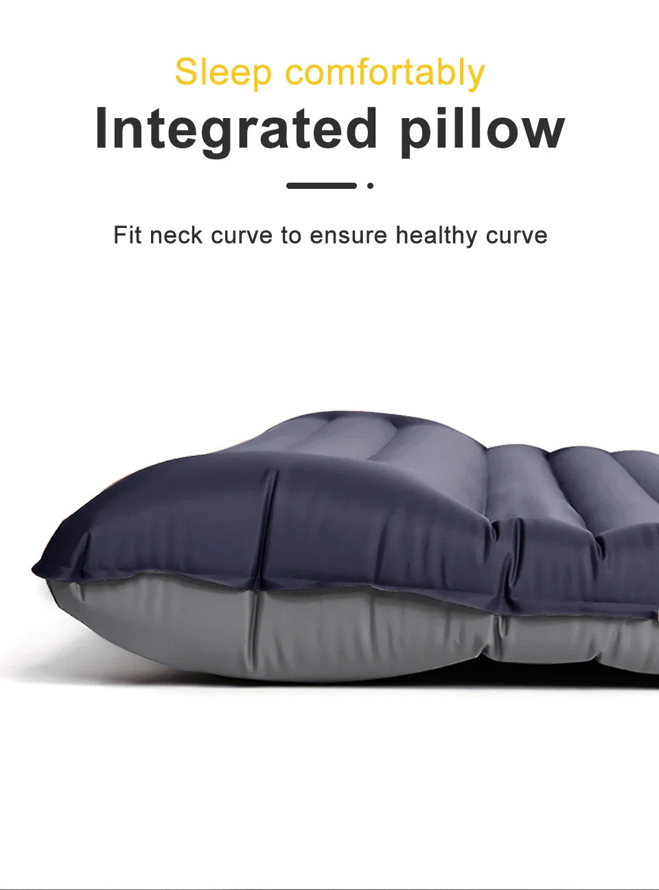 Thick Ultralight Self-Inflating Camping Mattress - Outdoor Air Mattress with Built-In Pump for Travel, Hiking, Fishing