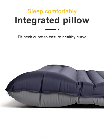 Thick Ultralight Self-Inflating Camping Mattress - Outdoor Air Mattress with Built-In Pump for Travel, Hiking, Fishing