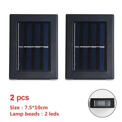 Solar LED Outdoor Wall Light - Waterproof Solar Sensor Lamp for Garden, Yard & Street Decoration