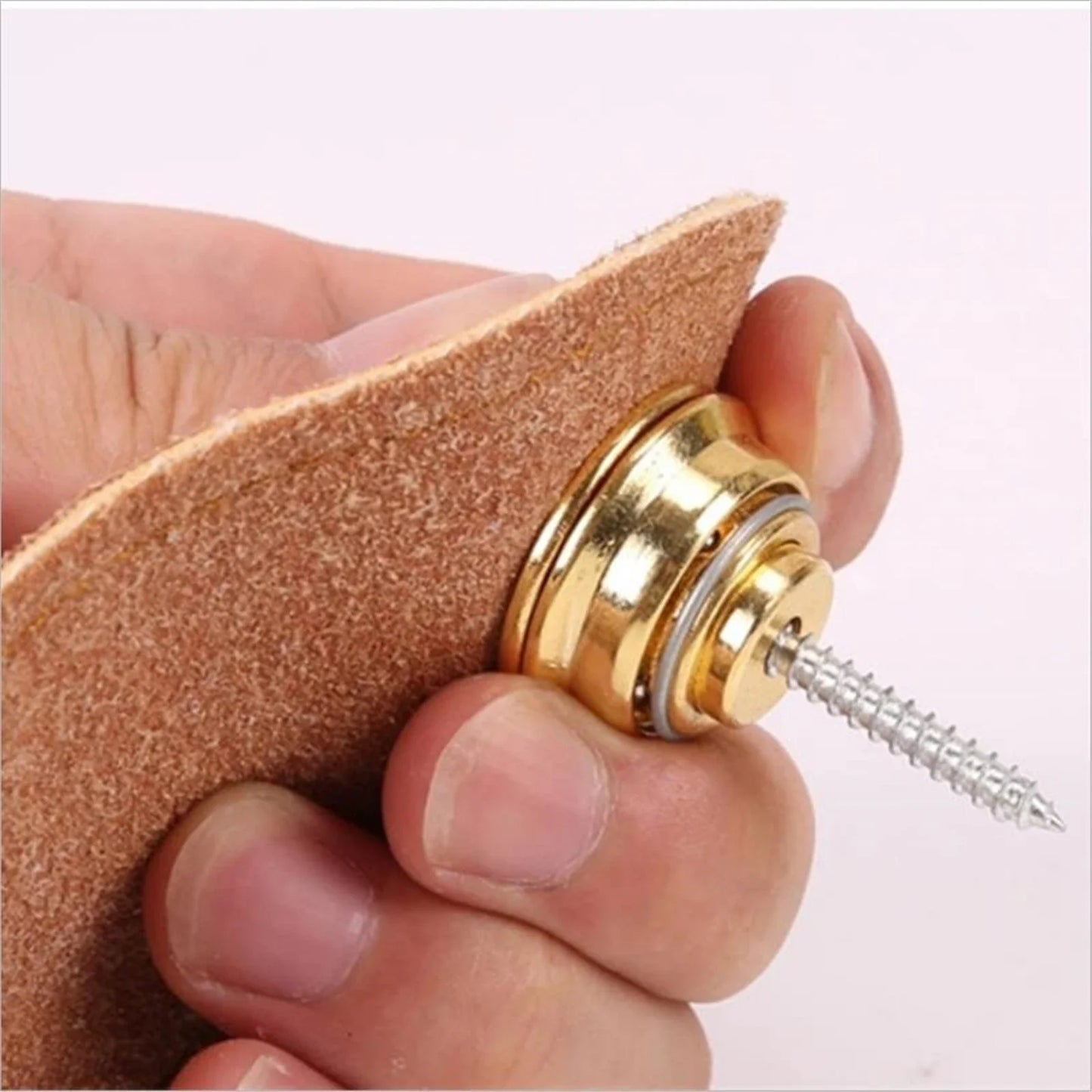 Miwayer Guitar Strap Lock - Heavy Duty Metal Button Security Straplock for Electric, Acoustic, Bass & Ukulele