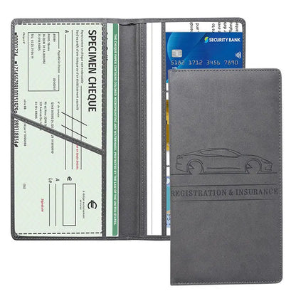 Car Document Holder — Registration & Insurance Organizer for Auto and Truck, Essential Driver Compartment Accessory