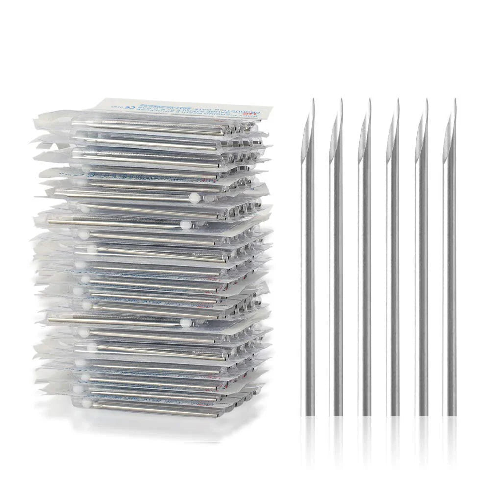 Stainless Steel Body Piercing Kit – Belly Button & Septum Piercing Set, Professional Piercing Tools for Personal and Salon Use