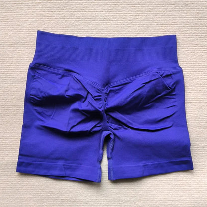 Women’s Gym Impact Running Shorts — Seamless Scrunch Butt Biker & Yoga Athletic Leggings