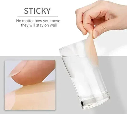 Reusable Silicone Nipple Covers for Women – Invisible Strapless Bra Pasties & Breast Petals