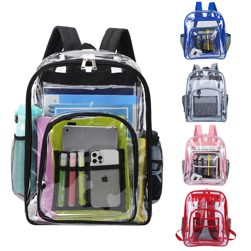 Transparent Shoulder Backpack | Unisex Large Capacity Waterproof Multifunctional Bag for Men & Women