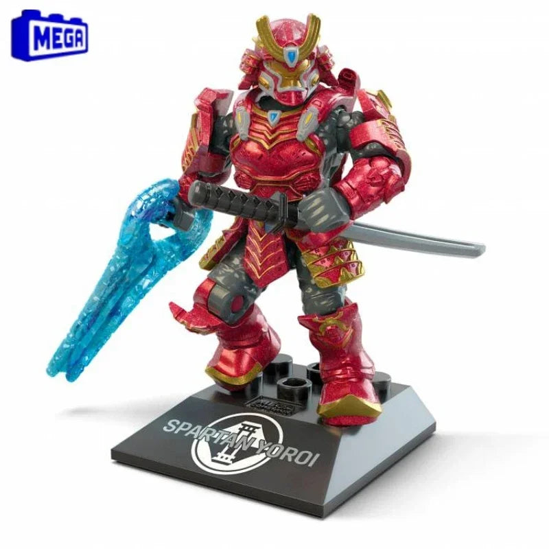 Original Mega Construx Halo Infinites Heroes Series 17 – Spartan Yoroi Kovan Agryna Action Figure Collectible Toy