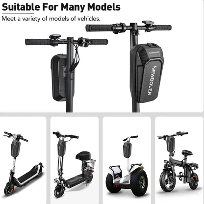 NEWBOLER Electric Scooter Front Bag - 5L Water-Resistant Handlebar Storage, Quick Release EVA, Universal Fit for Xiaomi Scooters