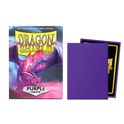 100PCS Dragon Shield Card Sleeves Box — Multicolor Matte Protectors for TCG, PTCG & Board Games