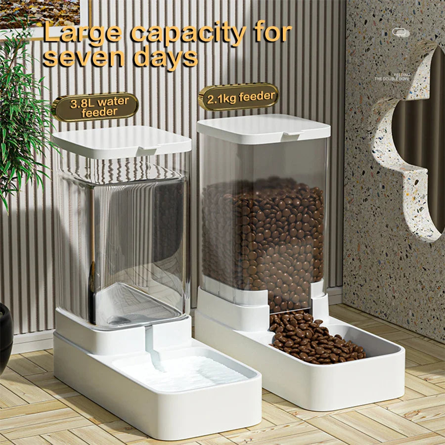 Gravity Automatic Pet Feeder – Food and Water Dispenser for Cats and Dogs