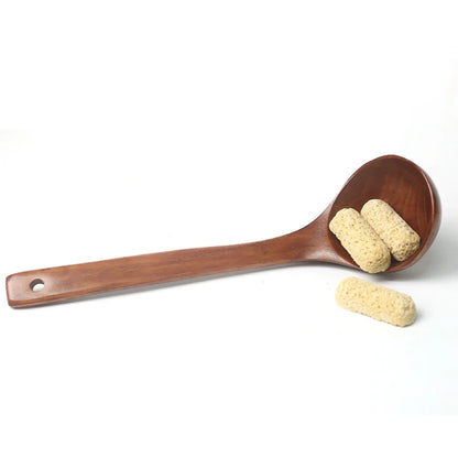 Komu Wooden Soup Ladle — Non-Stick Kitchen Utensil for Cooking, Tableware & Catering Supplies