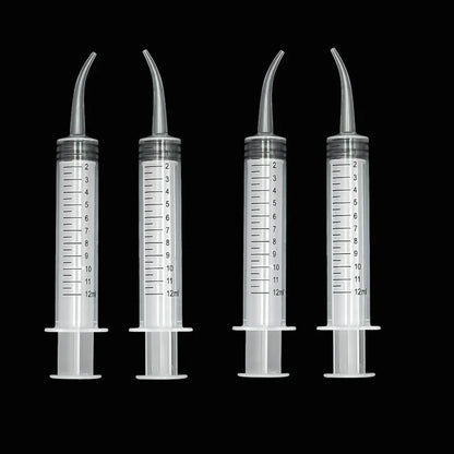 Elbow Syringe Bird Feeding Tool - 12ml Needleless Plastic Medicine Feeder for Pigeon Chick Hand Feeding