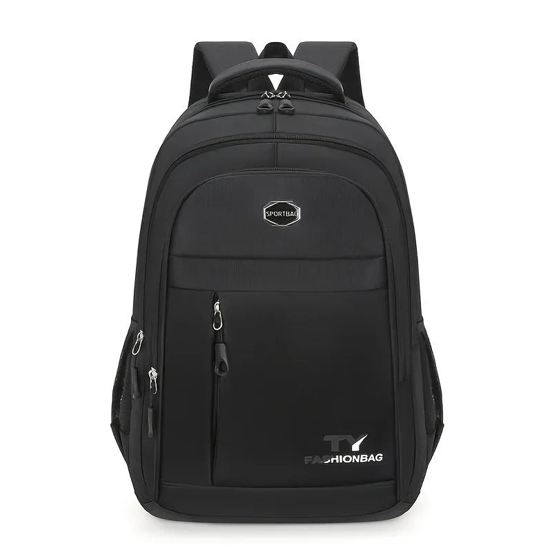 Men's Waterproof Backpack – Large Capacity Casual Laptop Bag with Adjustable Straps