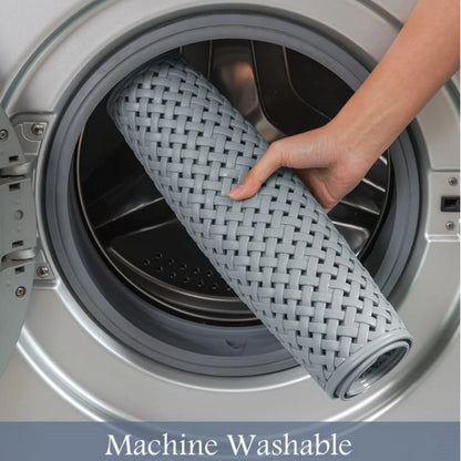 Non-Slip Bath Mat with Suction Cup, Drain Hole, and Soft Machine-Washable Design - Ideal for Children's Safety in the Shower