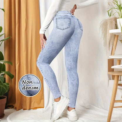 Women's High Waist Yoga Leggings - Soft Stretch Hip Lifting Casual Activewear Pants