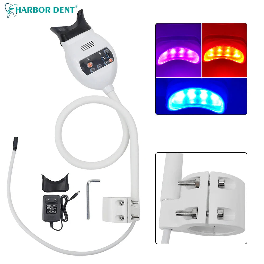 Dental Cold Light Lamp — 3-Color LED Teeth Whitening & Bleaching Accelerator for Dentistry