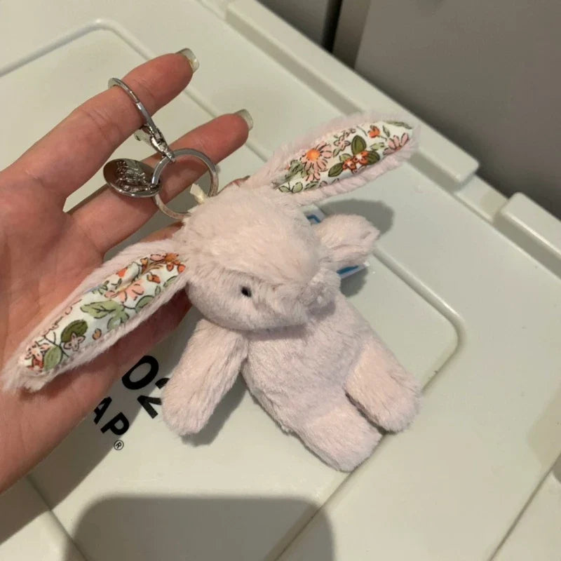 Hot Fun Marshmallow Keychain – Cute Two-Tone Cotton Candy Soft Bag Pendant, Doll Accessory for Xmas Gifts
