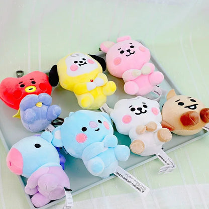 BTed 21 Plush Toys – Kawaii Mini Anime Keychain Pendant, Soft Stuffed Animal Doll Gift for Kids (12–22cm)