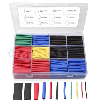 580/560Pcs Heat Shrink Tubing Kit – EVA Material, 6 Colors & 11 Sizes for Electrical Insulation, Repairs & Wire Connections