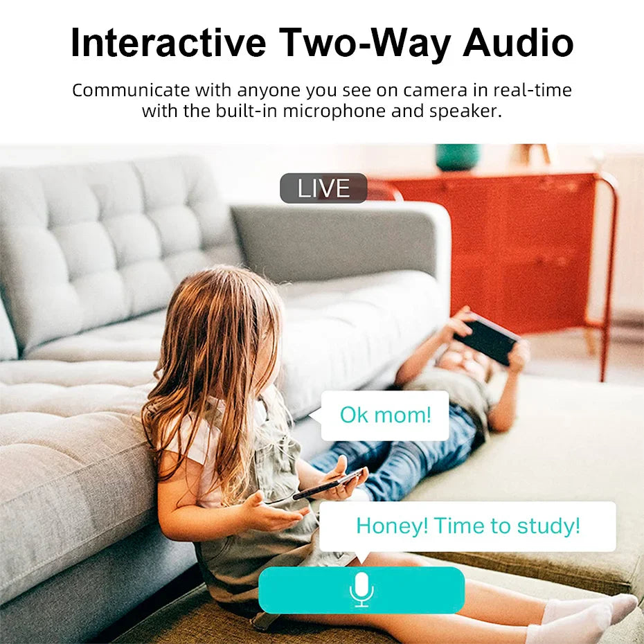 FUERS 5MP HD Indoor WiFi Security Camera – Baby Monitor & Pet Camera with Motion Detection, Tuya Smart Home & Alexa Compatible