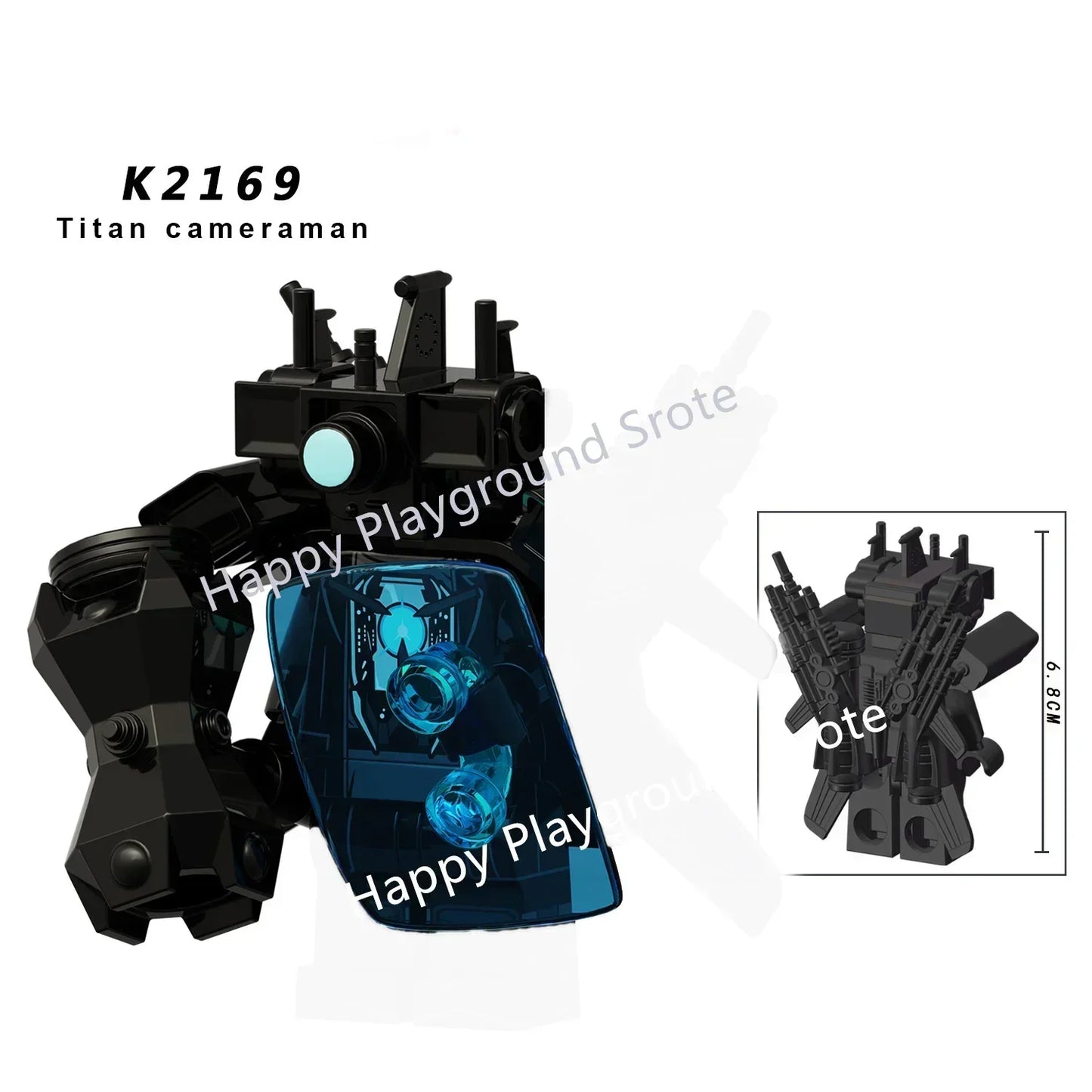 KDL Skibidi Toilet Man Anime Block Figures – TVMan, Titan, Cameraman & Speakerman Model Toy Gift for Kids