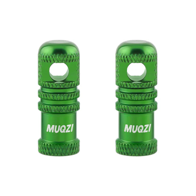 MUQZI 2/4PCS Presta Valve Caps with Core Remover — MTB Tubeless Tire Valve Stem Accessories
