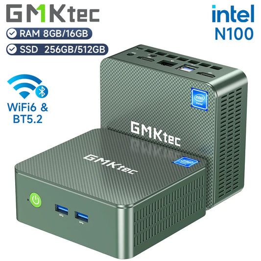 GMKtec G3 Mini PC – Intel Alder Lake N100, Windows 11 Pro, 8/16GB RAM, 256/512GB SSD, WiFi 6 & BT5.2 Desktop Computer
