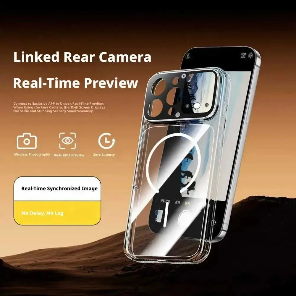 Dynamic Smart Screen iPhone Case - Intelligent Touch Display with Photo Transfer & Video Playback for iPhone 16 Pro Max