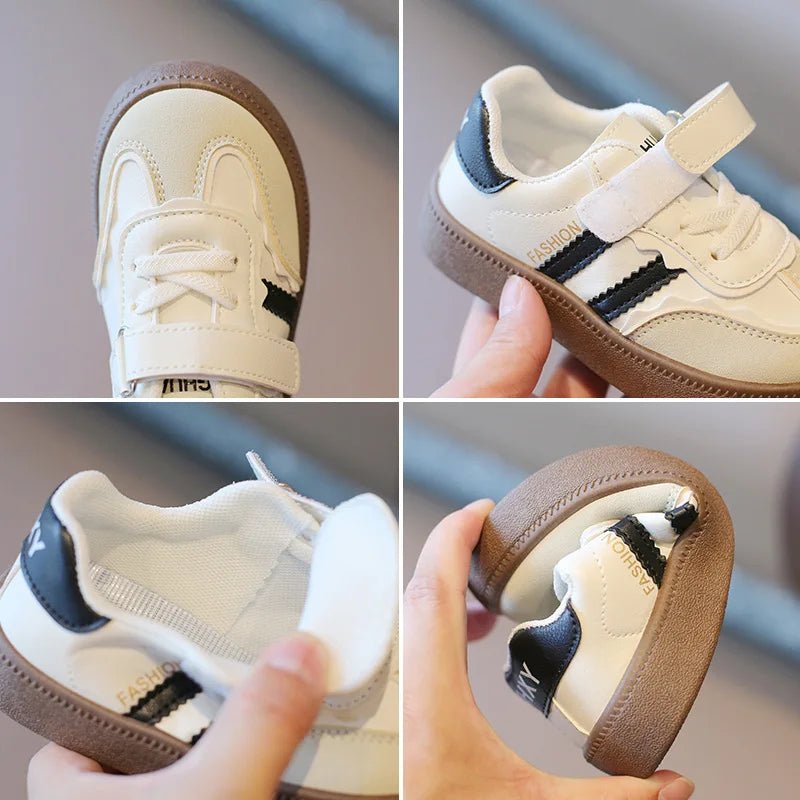 Kids Sport Training Sneakers – Spring Autumn Soft Sole Shoes for Boys & Girls, Casual Fashion Skate Shoes