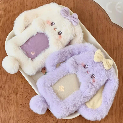 Cute Plush Photocard Holder – Cartoon ID & Credit Card Protector Wallet Case for Collectible Cards and Band Cards