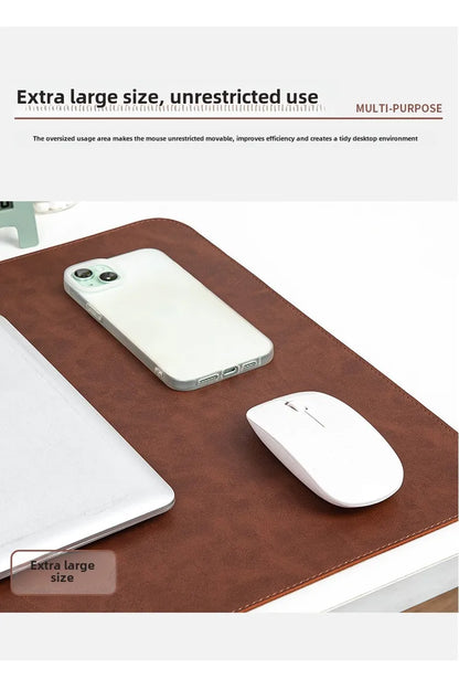 Waterproof PU Desk Pad – Large Non-Slip Mouse Pad & Keyboard Mat for Computer Laptop, Easy to Clean Protective Cover